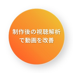 制作後の視聴解析で動画を改善
